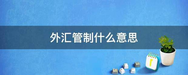 外汇管制什么意思